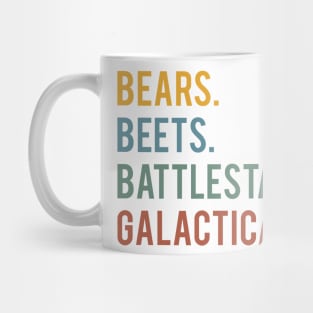 Font bears, beets, battlestar galactica Mug